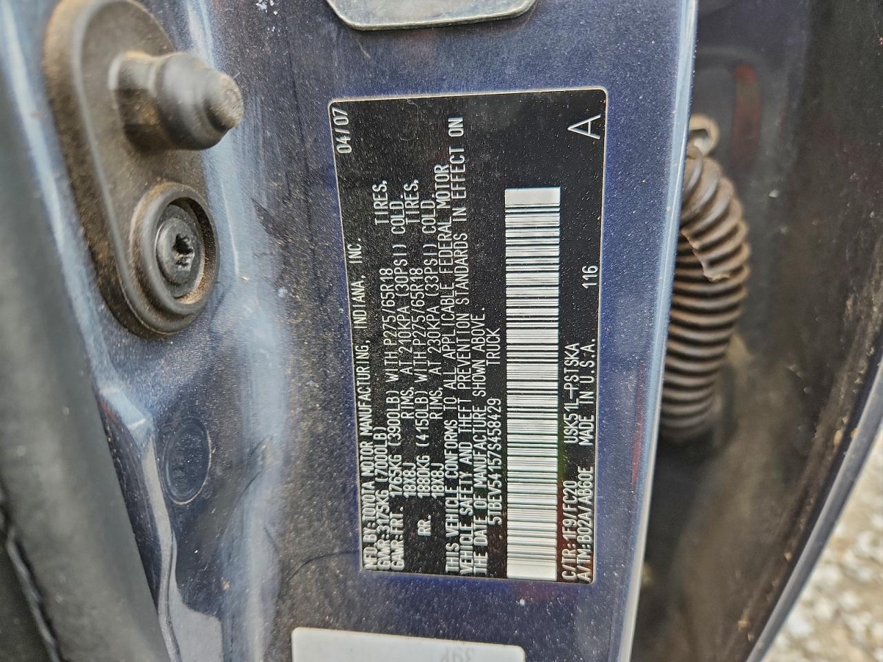 2007 TOYOTA TUNDRA CREWMAX SR5 photo 12