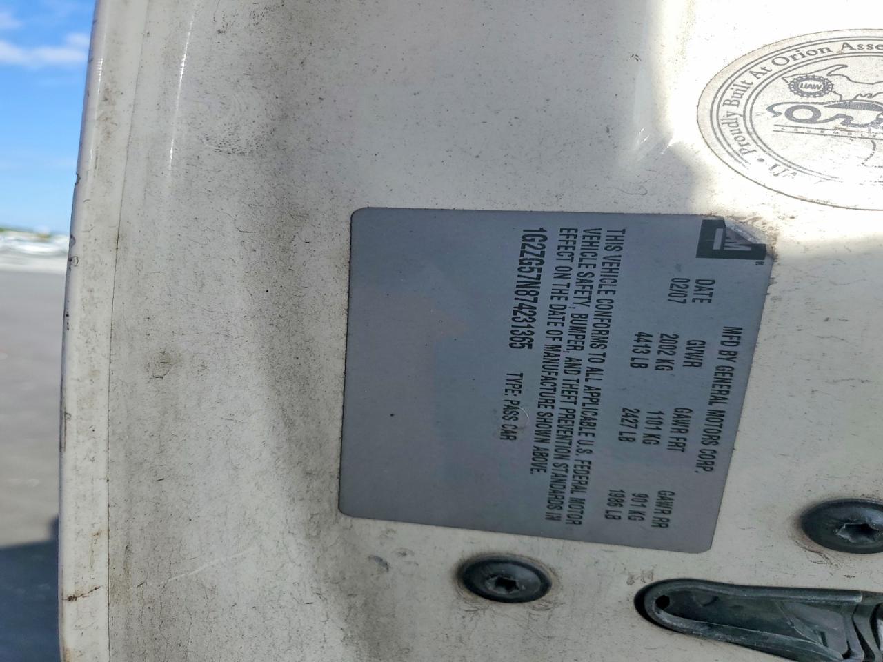 2007 PONTIAC G6 BASE photo 12