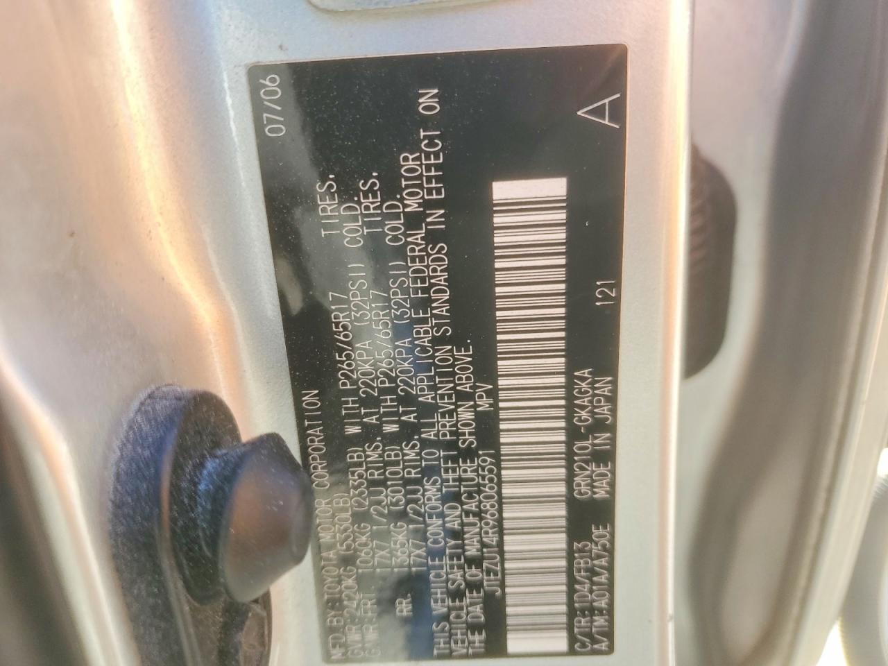 2006 TOYOTA 4RUNNER SR5 photo 13