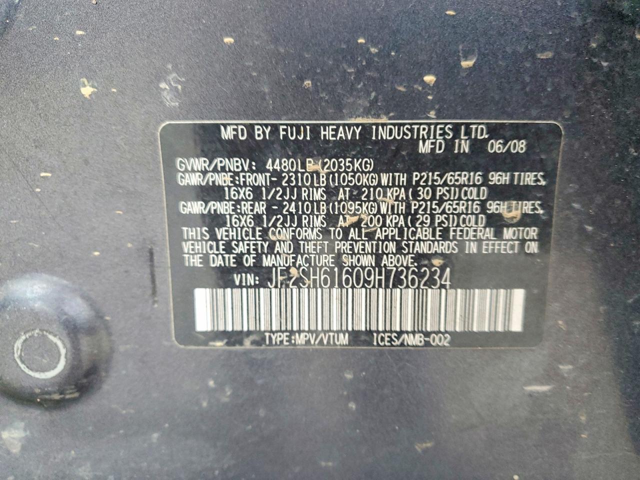2009 SUBARU FORESTER 2.5X photo 13