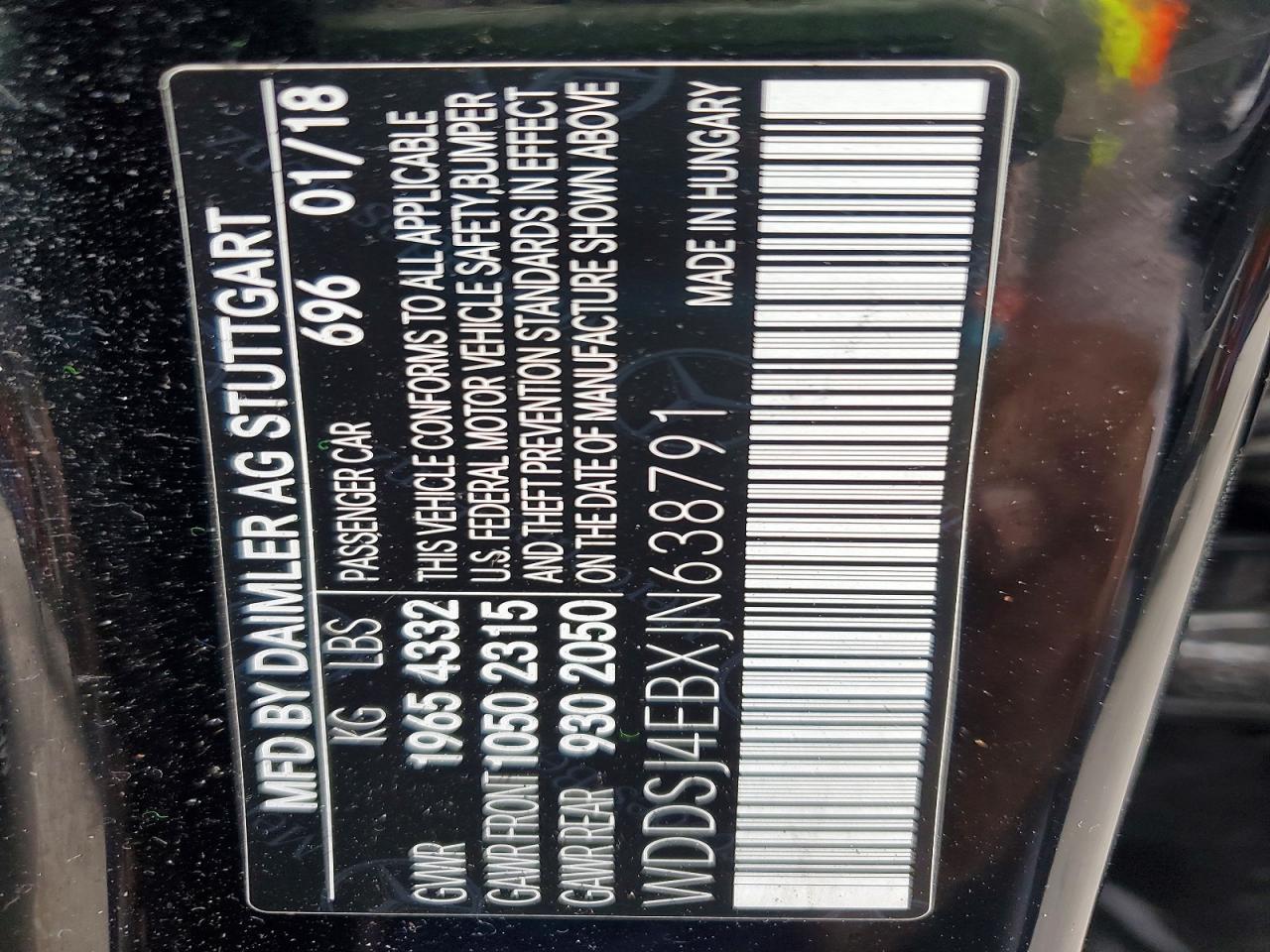 2018 MERCEDES-BENZ CLA 250 photo 12