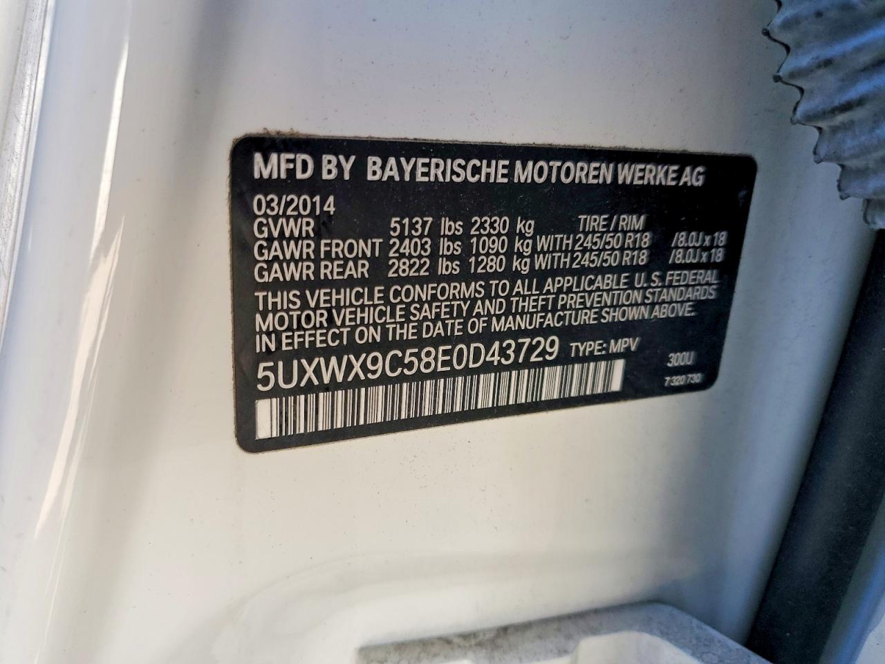 2014 BMW X3 XDRIVE28I photo 13