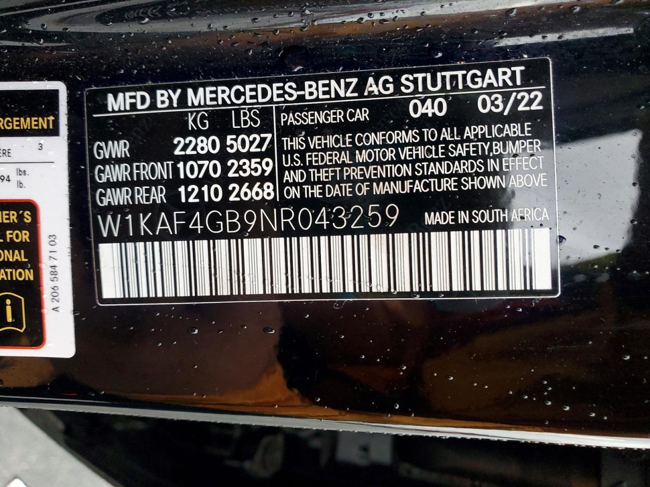 2022 MERCEDES-BENZ C 300 photo 23