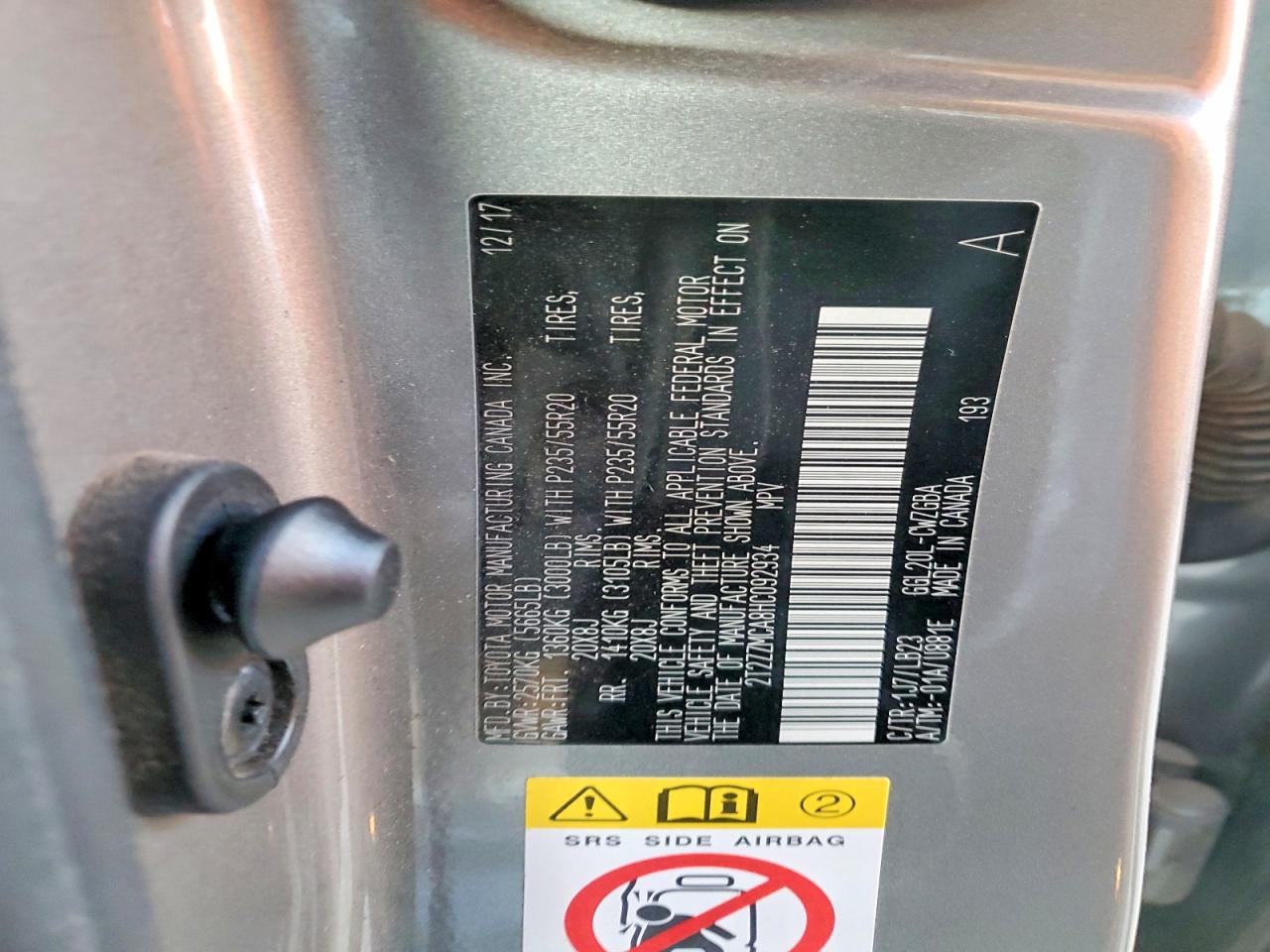 2017 LEXUS RX 350 BASE photo 12