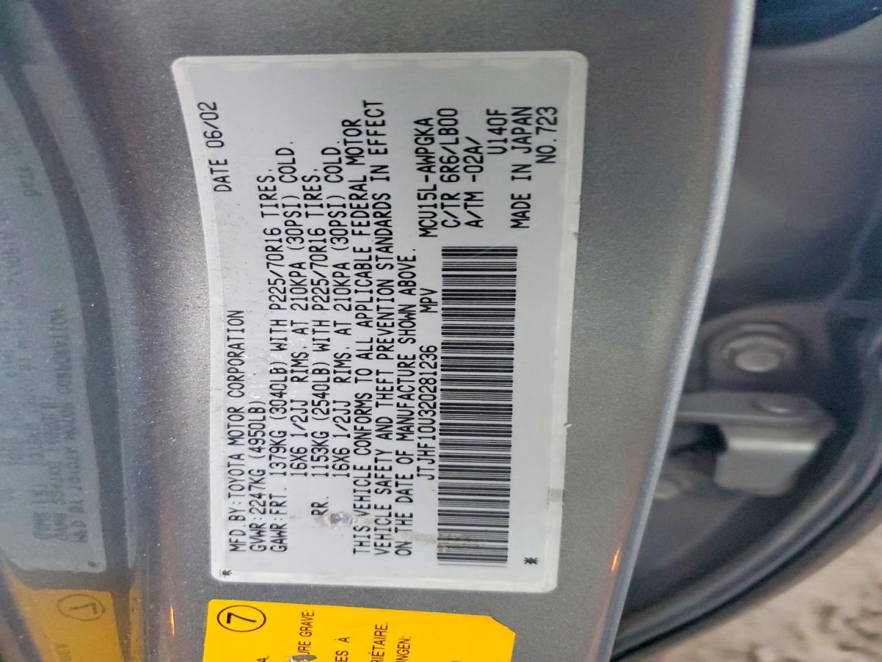 2002 LEXUS RX 300 photo 12