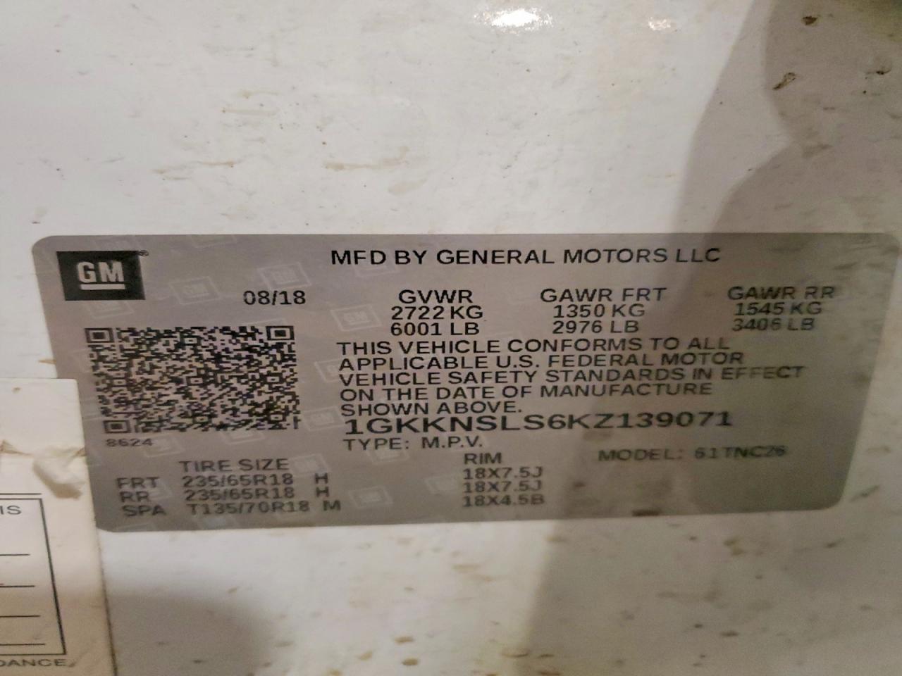 2019 GMC ACADIA SLE photo 13