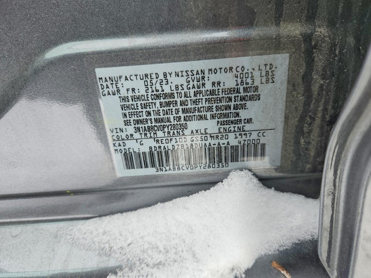 2023 NISSAN SENTRA SV photo 12