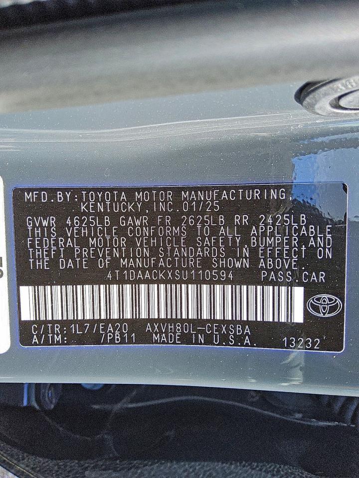 2025 TOYOTA CAMRY XSE photo 12