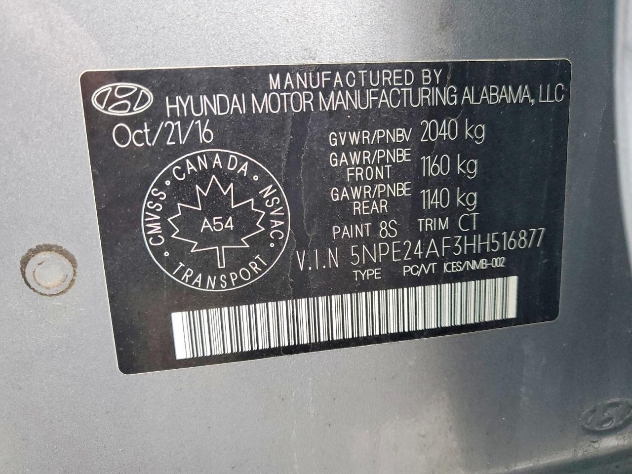 2017 HYUNDAI SONATA SE photo 34