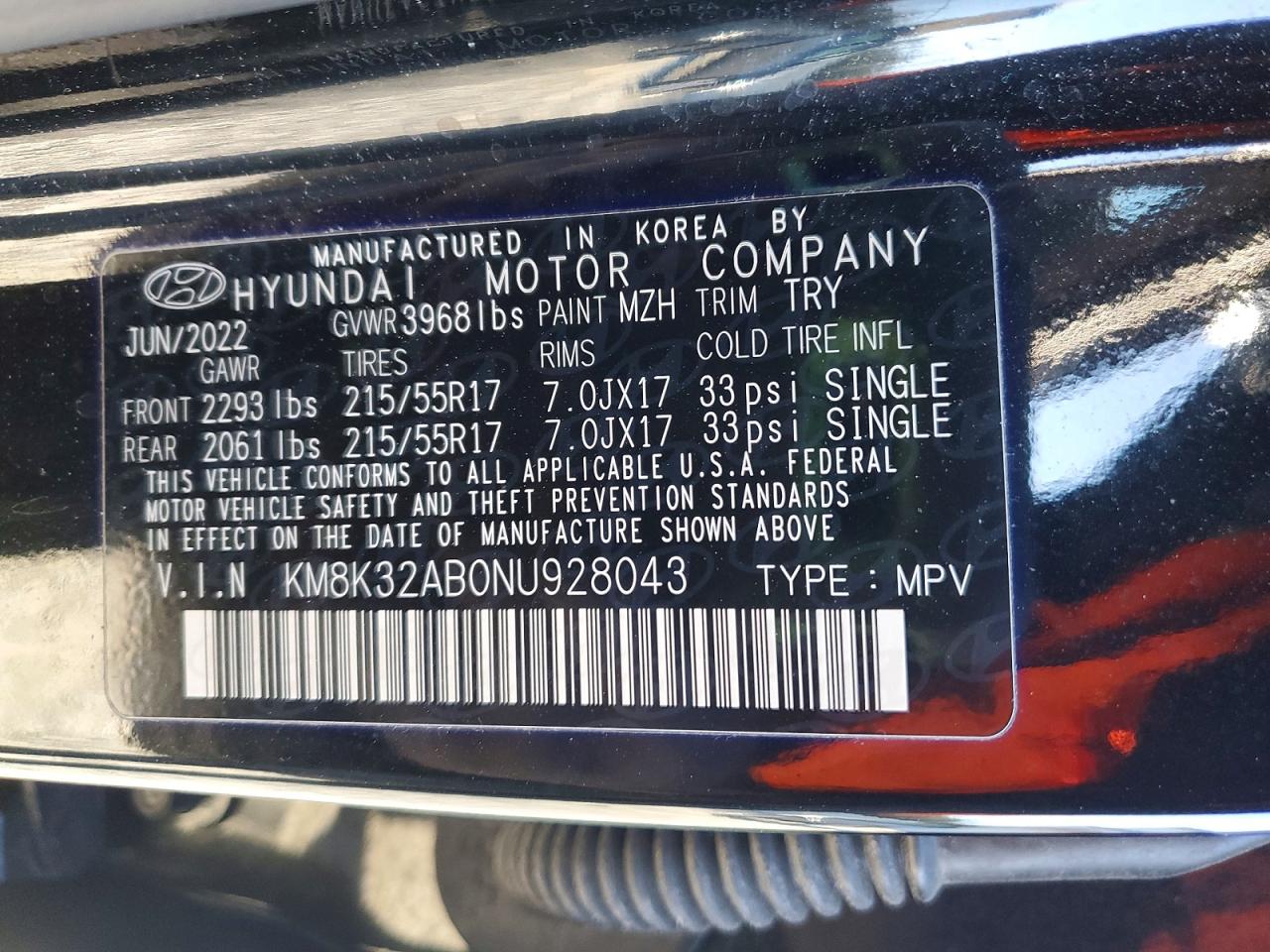 2022 HYUNDAI KONA SEL photo 13