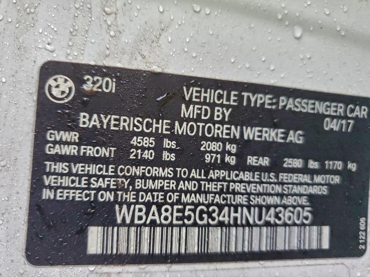 2017 BMW 320 XI photo 12