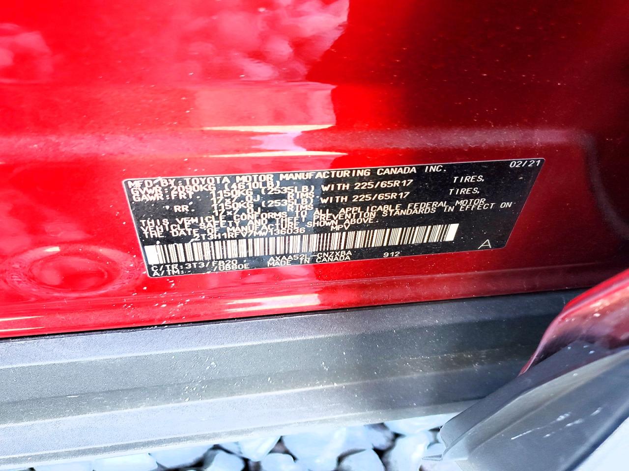 2021 TOYOTA RAV4 LE photo 13