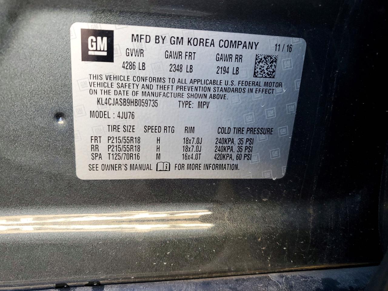 2017 BUICK ENCORE PREFERRED photo 12
