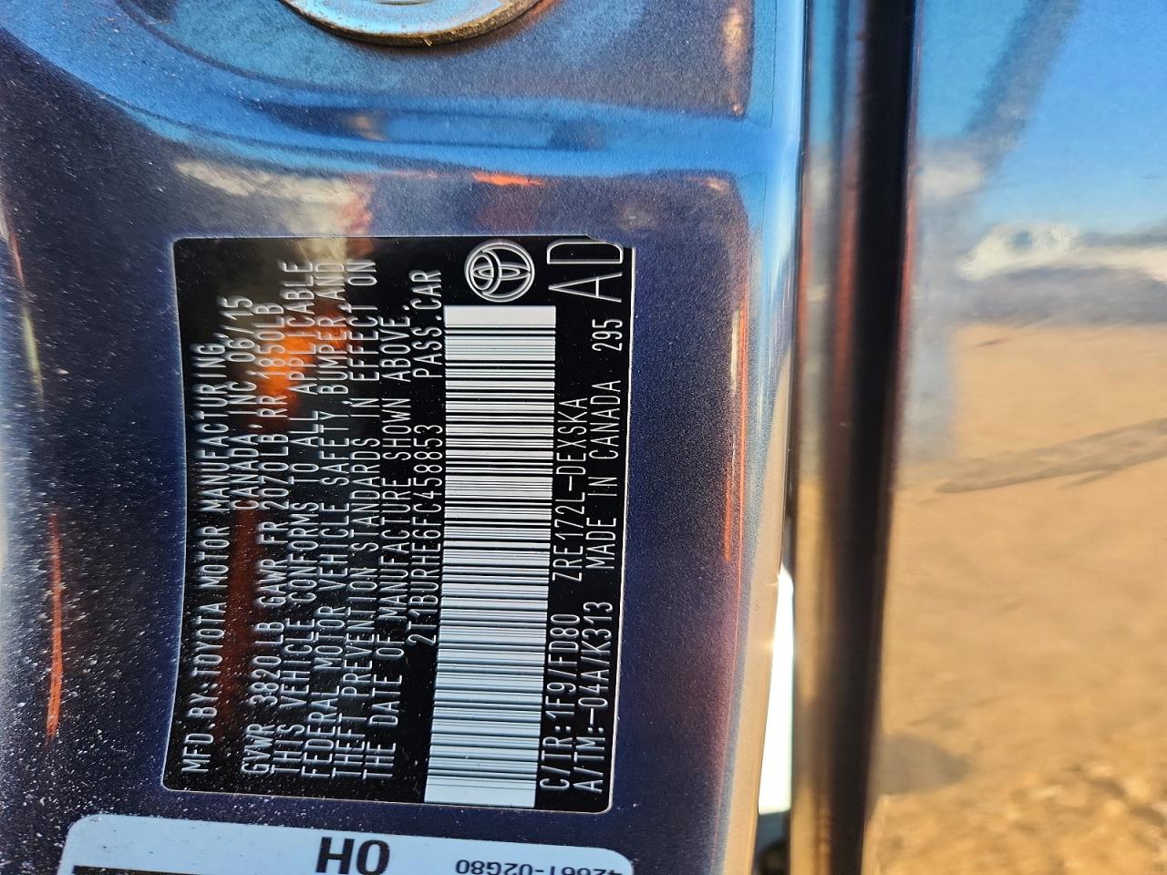 2015 TOYOTA COROLLA L photo 34