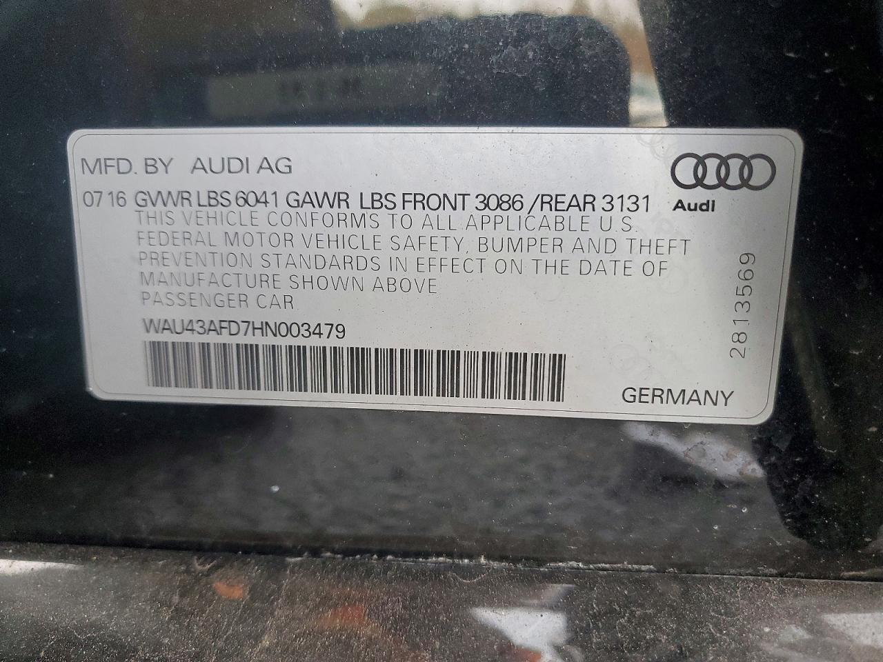 2017 AUDI A8 L QUATTRO photo 12