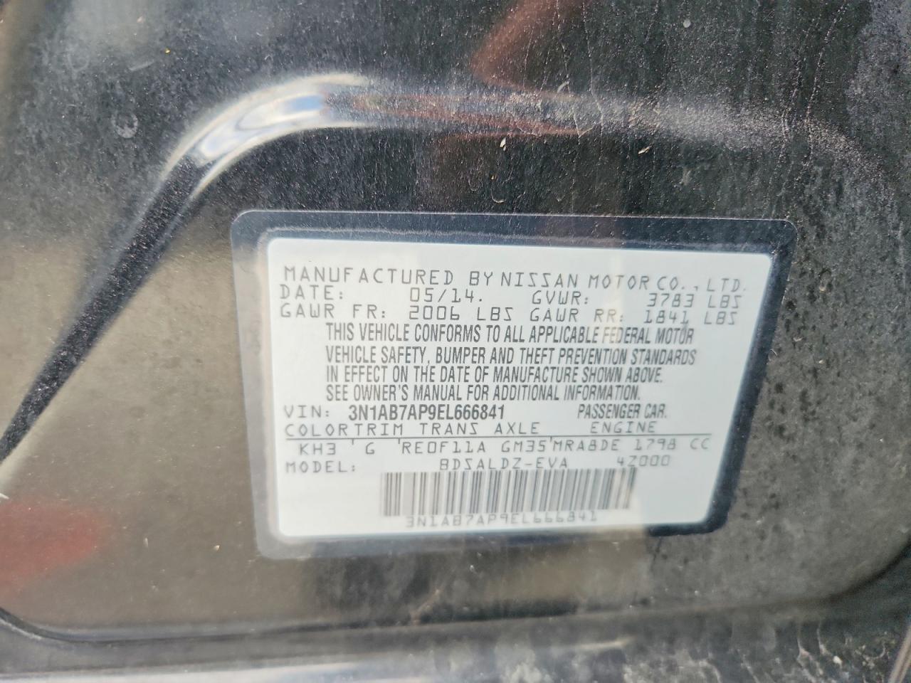 2014 NISSAN SENTRA S photo 23