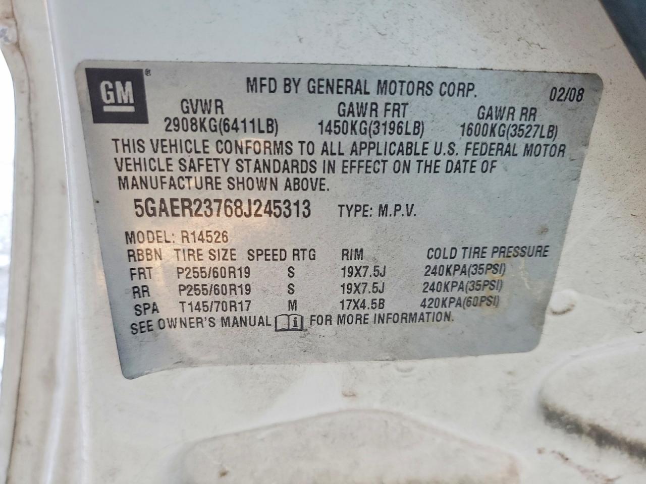 2008 BUICK ENCLAVE CXL photo 13