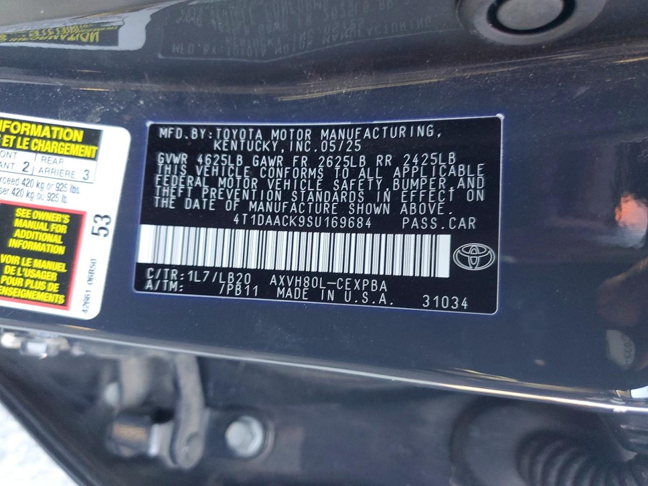 2025 TOYOTA CAMRY XSE photo 12