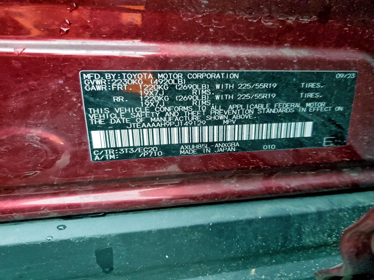 2023 TOYOTA VENZA LE photo 14
