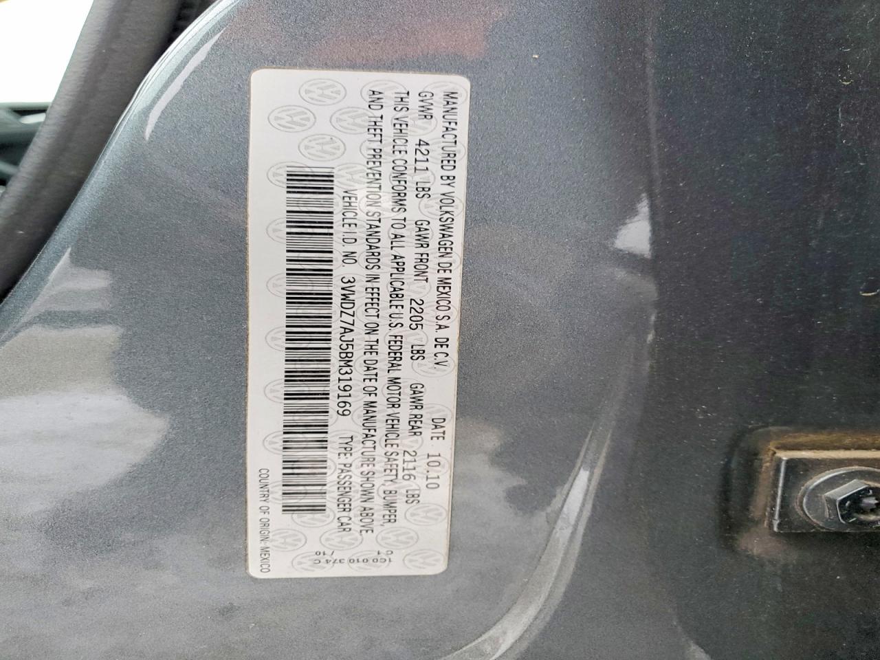2011 VOLKSWAGEN JETTA SE photo 13