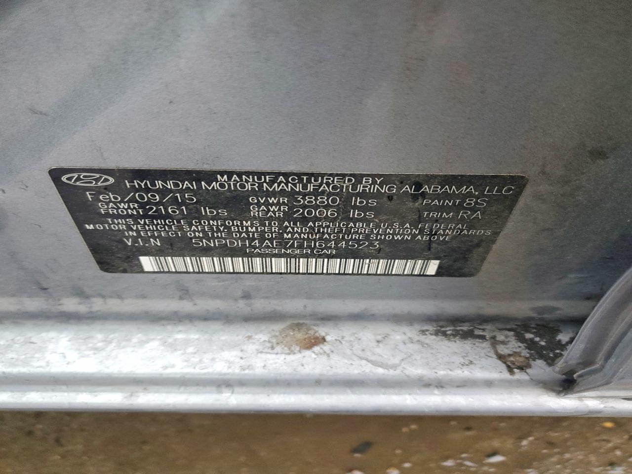 2015 HYUNDAI ELANTRA SE photo 13