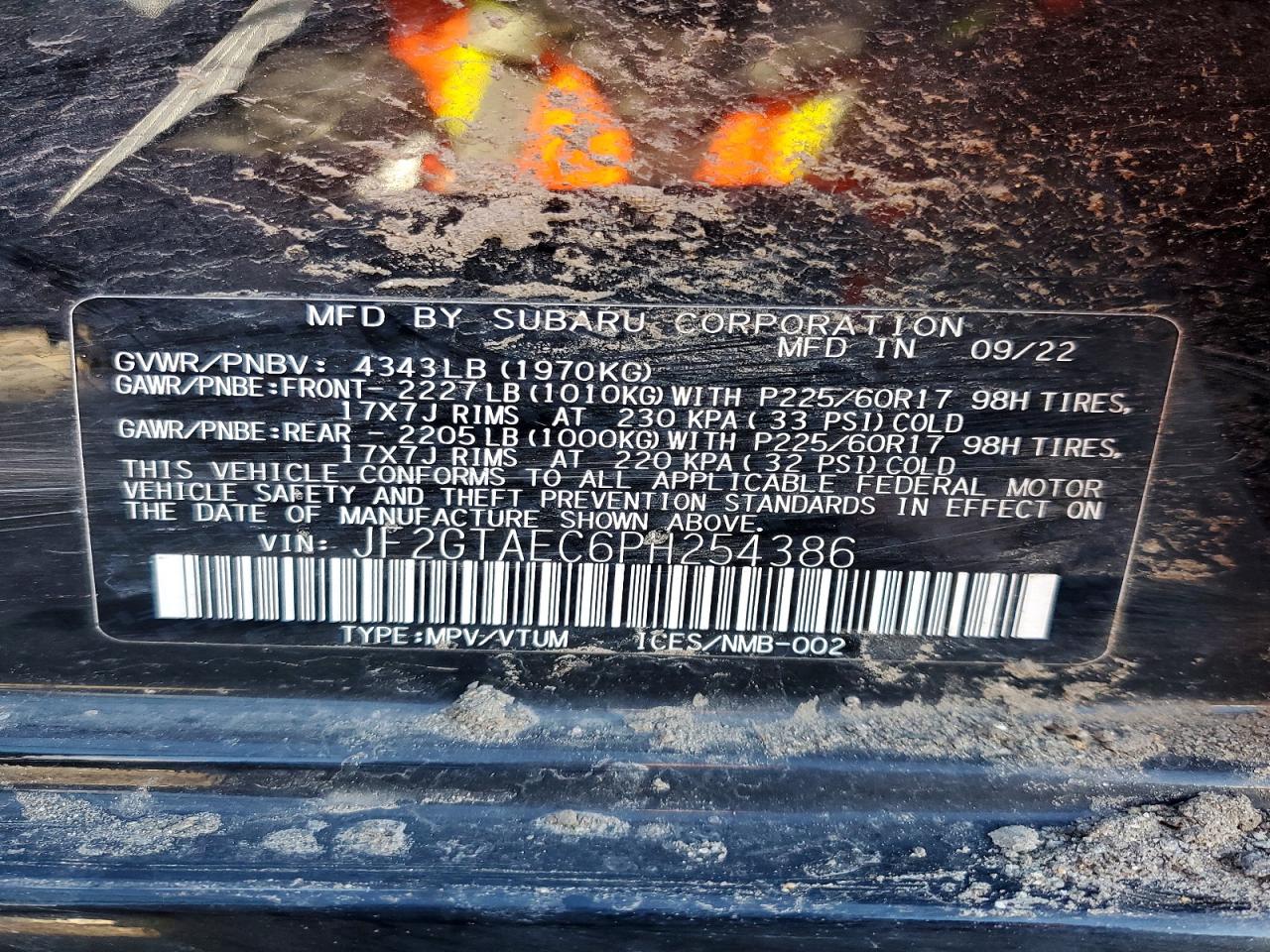 2023 SUBARU CROSSTREK PREMIUM photo 13