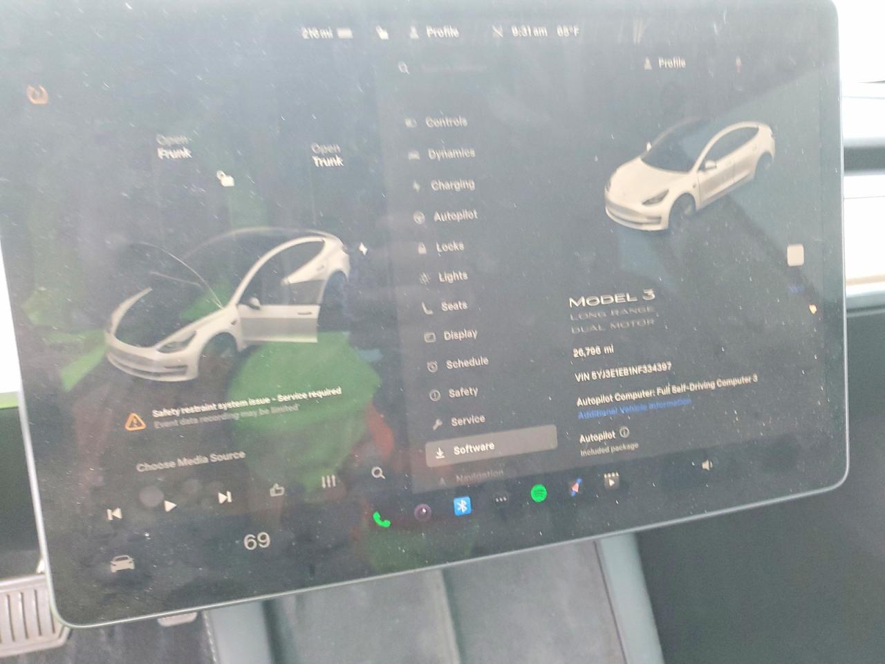 2022 TESLA MODEL 3 photo 9