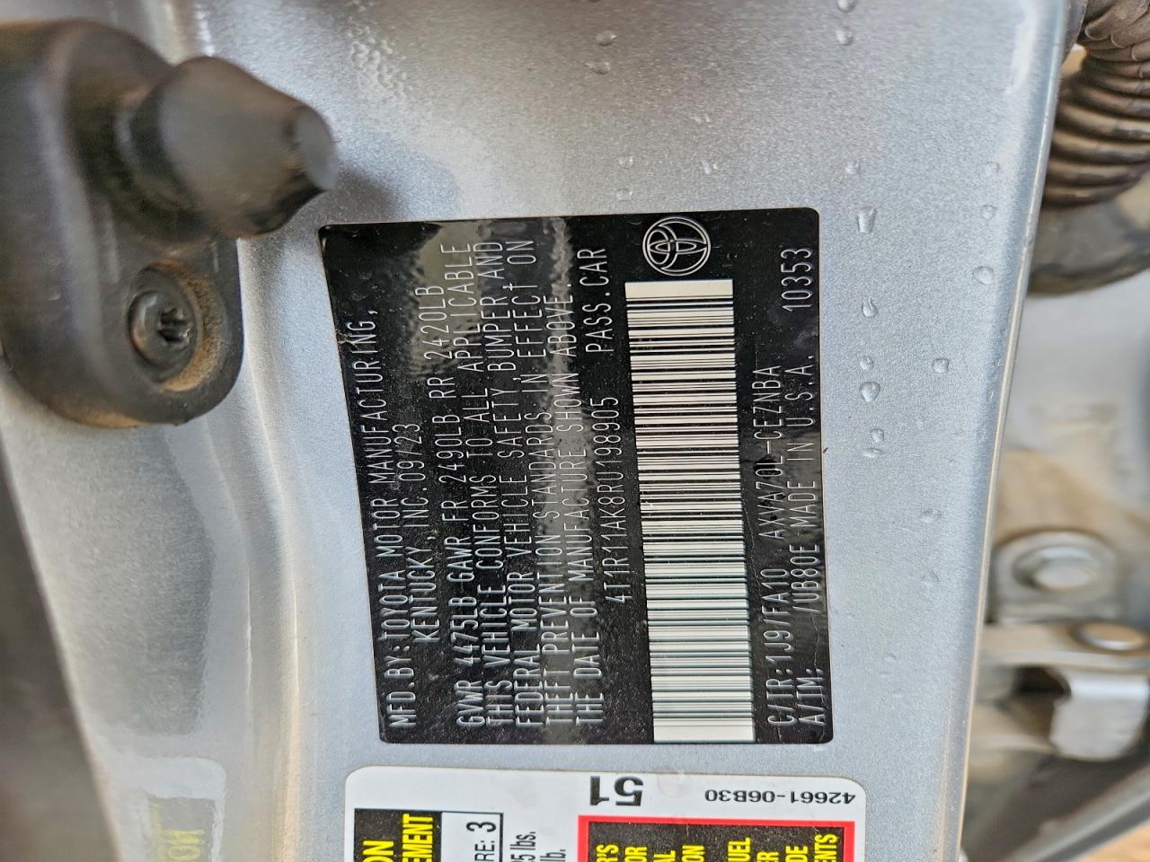 2024 TOYOTA CAMRY LE photo 23