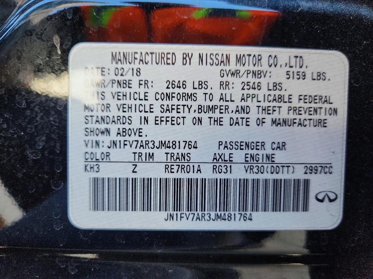 2018 INFINITI Q50 RED SPORT 400 photo 37