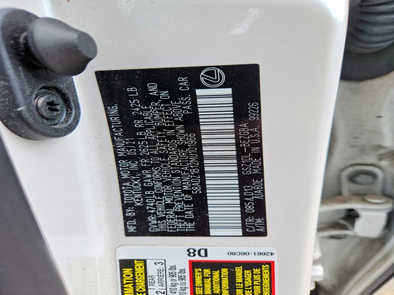 2021 LEXUS ES 350 BASE photo 23