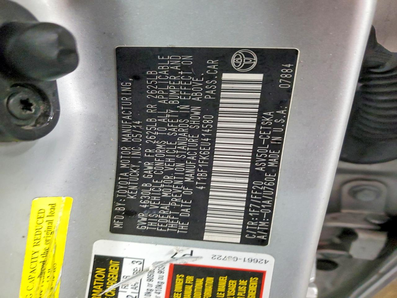 2014 TOYOTA CAMRY SE photo 37