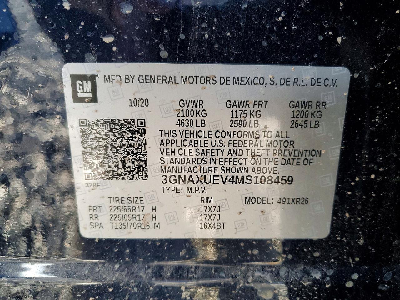2021 CHEVROLET EQUINOX LT photo 37