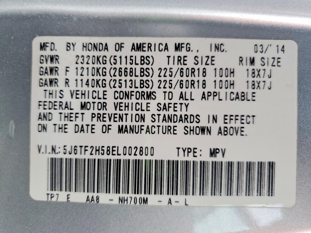 2014 HONDA CROSSTOUR EXL photo 23