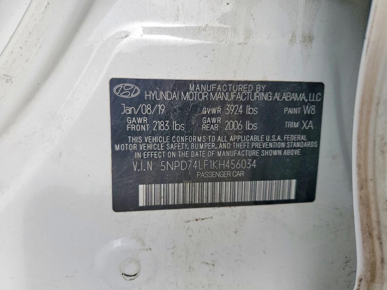 2019 HYUNDAI ELANTRA SE photo 13