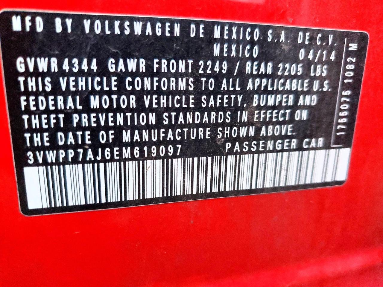 2014 VOLKSWAGEN JETTA S photo 13