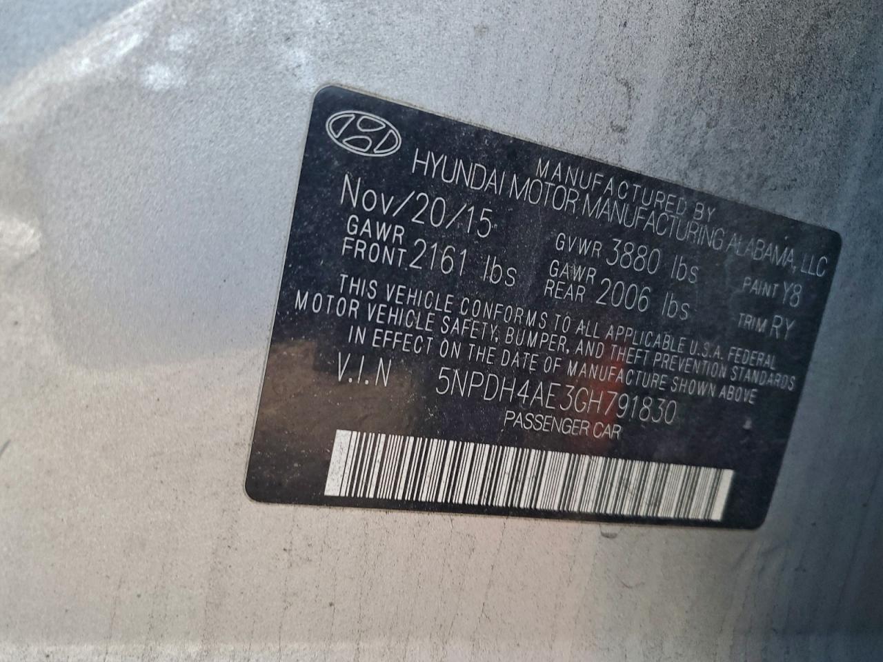 2016 HYUNDAI ELANTRA SE photo 23