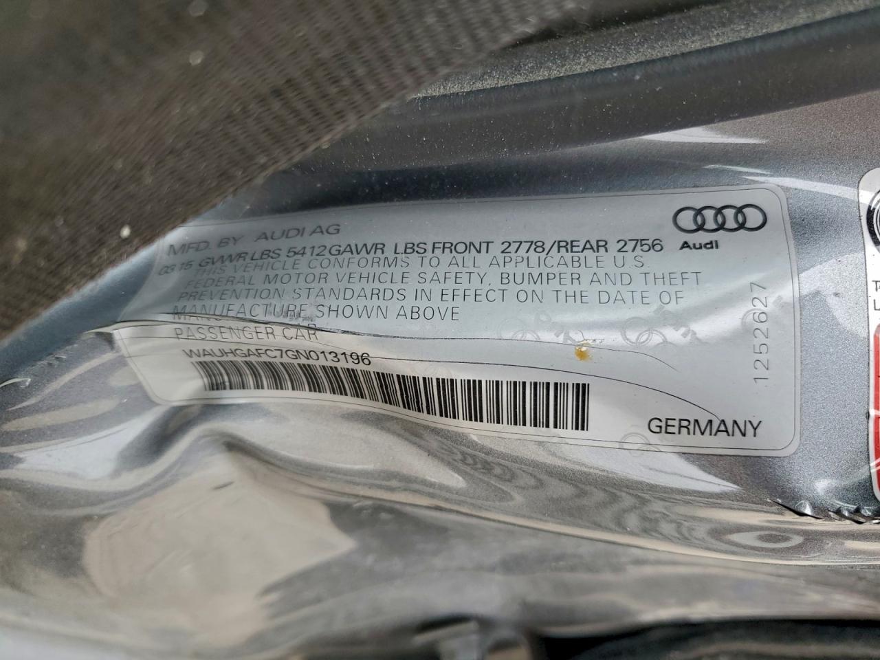 2016 AUDI A6 PRESTIGE photo 12