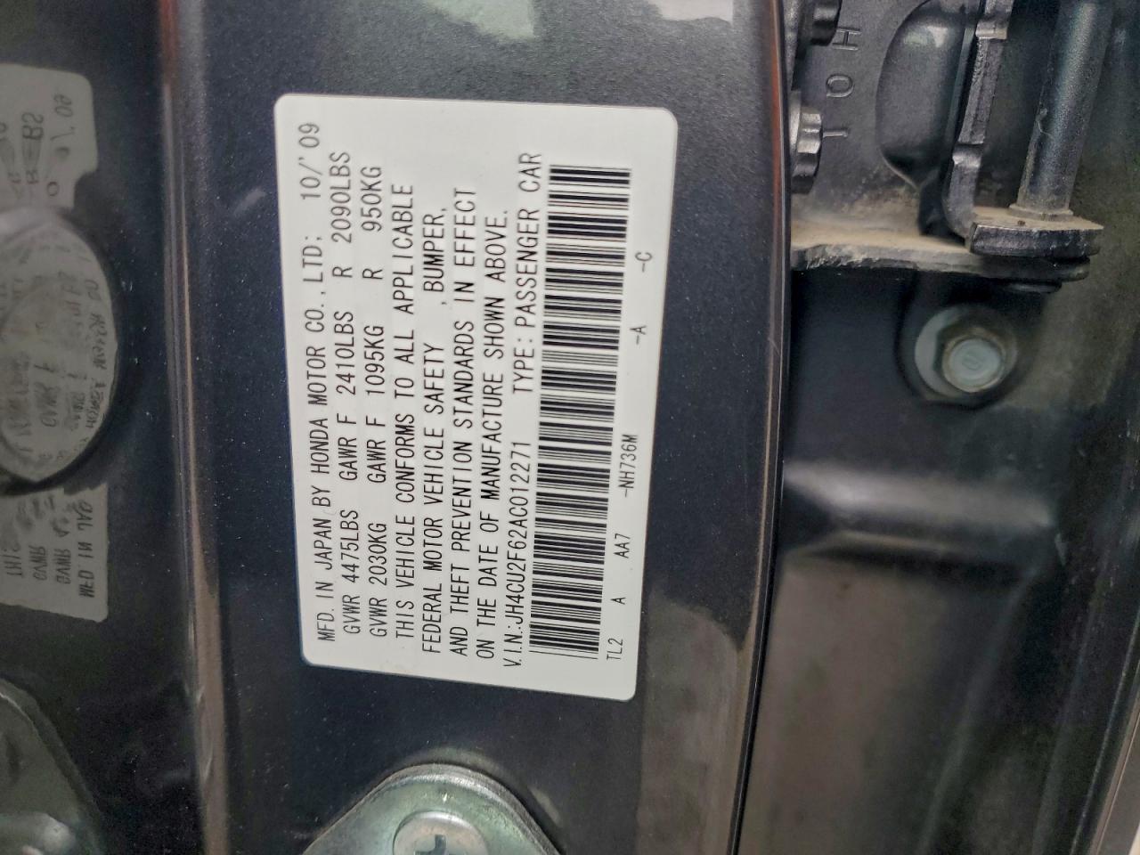 2010 ACURA TSX photo 12