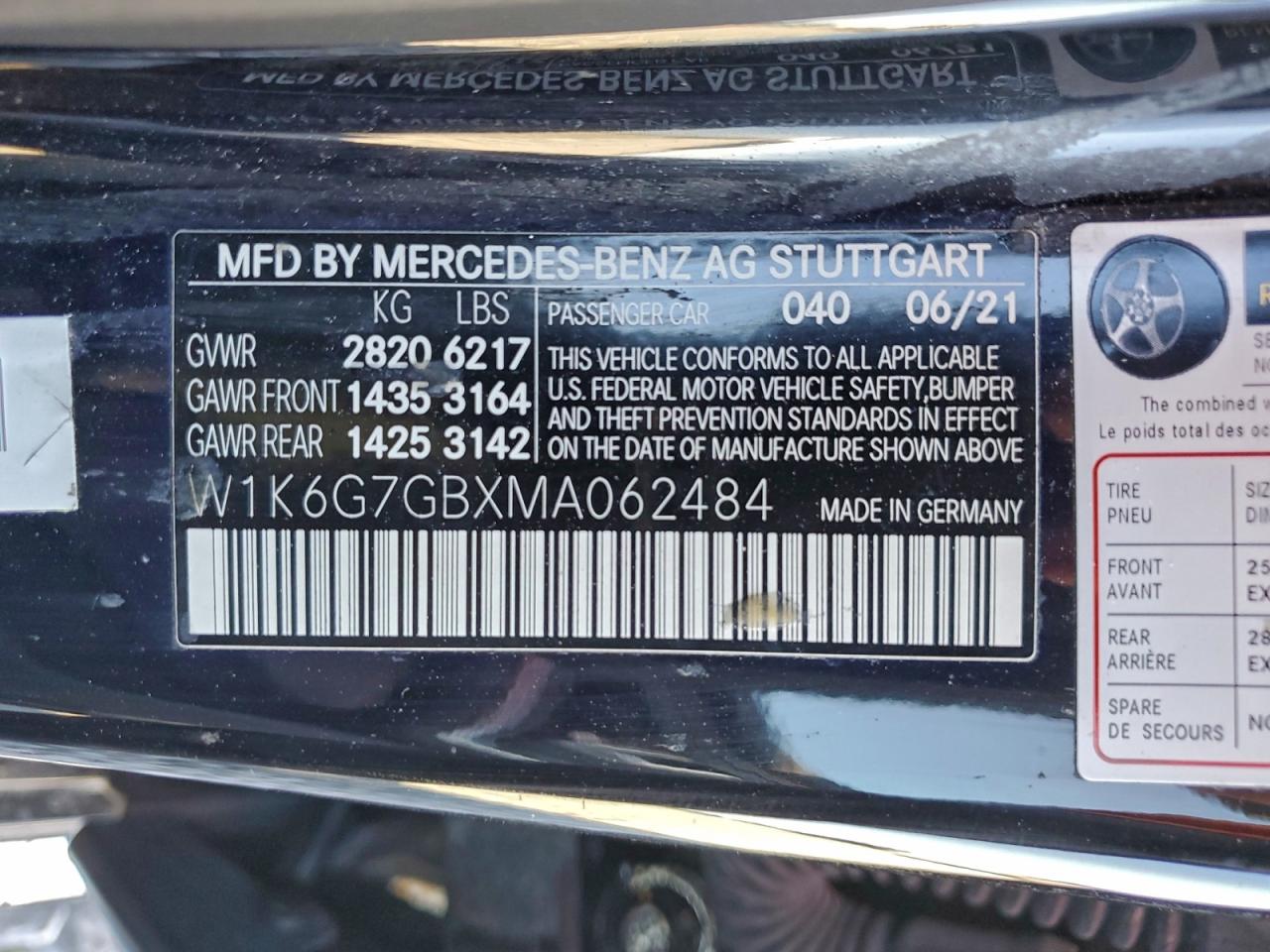 2021 MERCEDES-BENZ S 580 4MATIC photo 13