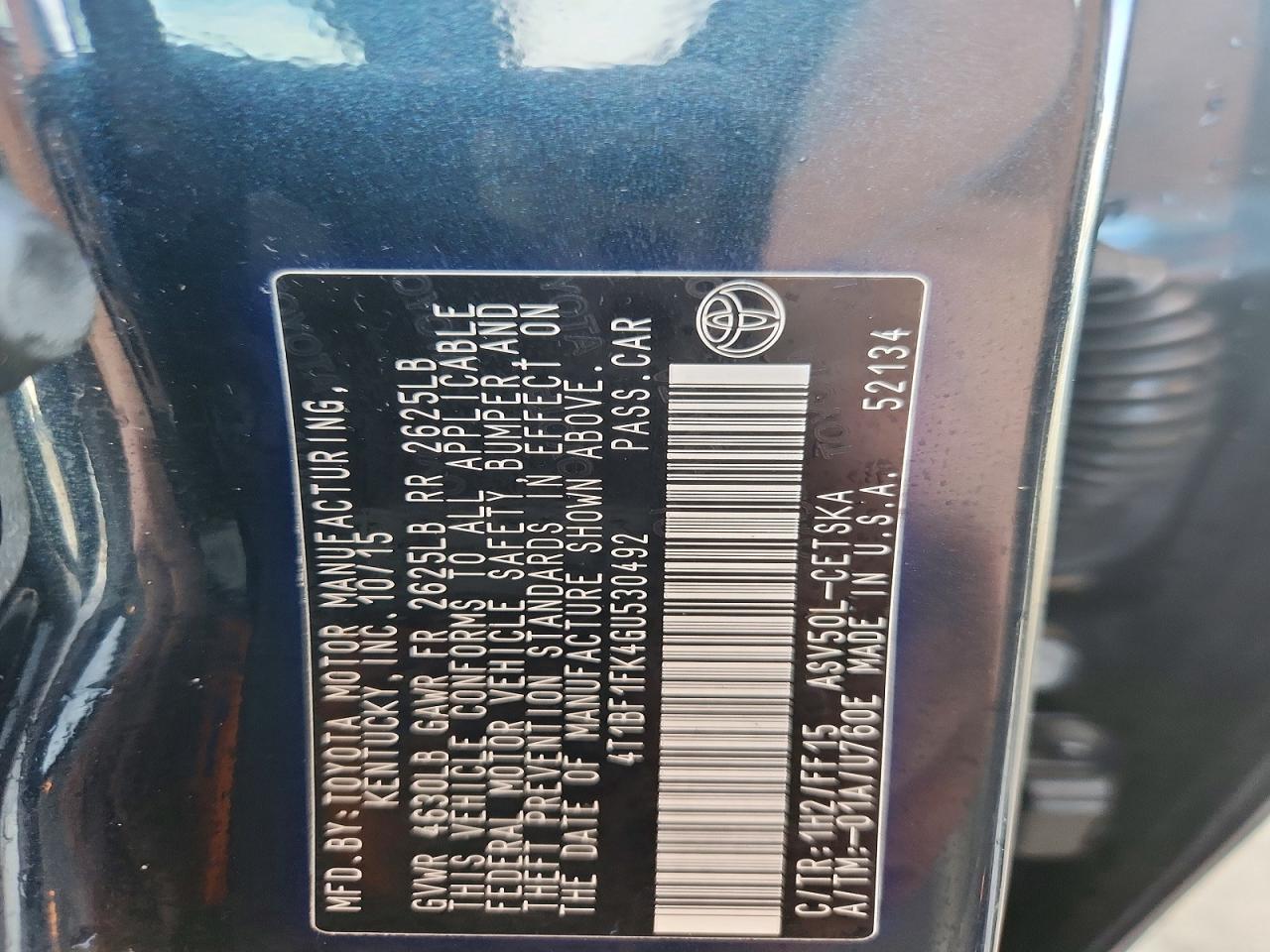 2016 TOYOTA CAMRY SE photo 23