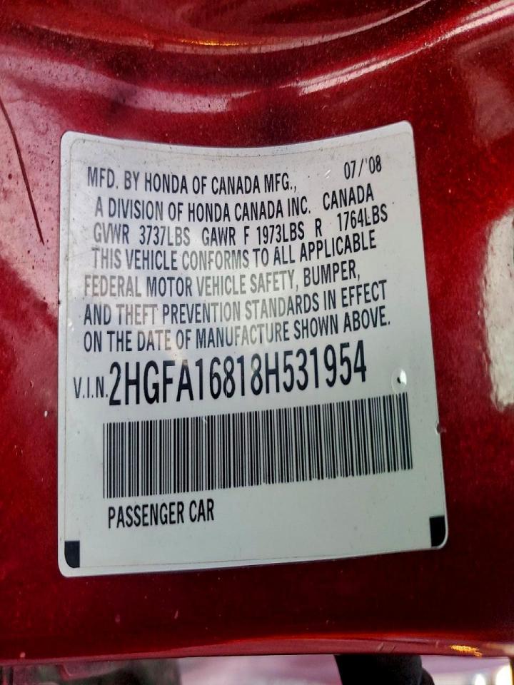 2008 HONDA CIVIC EX photo 37