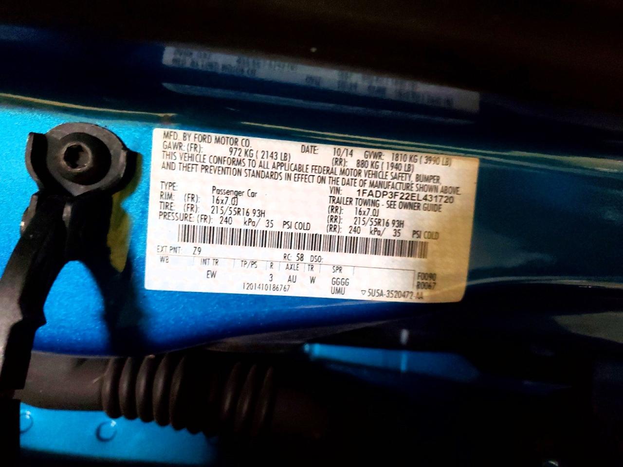 2014 FORD FOCUS SE photo 12