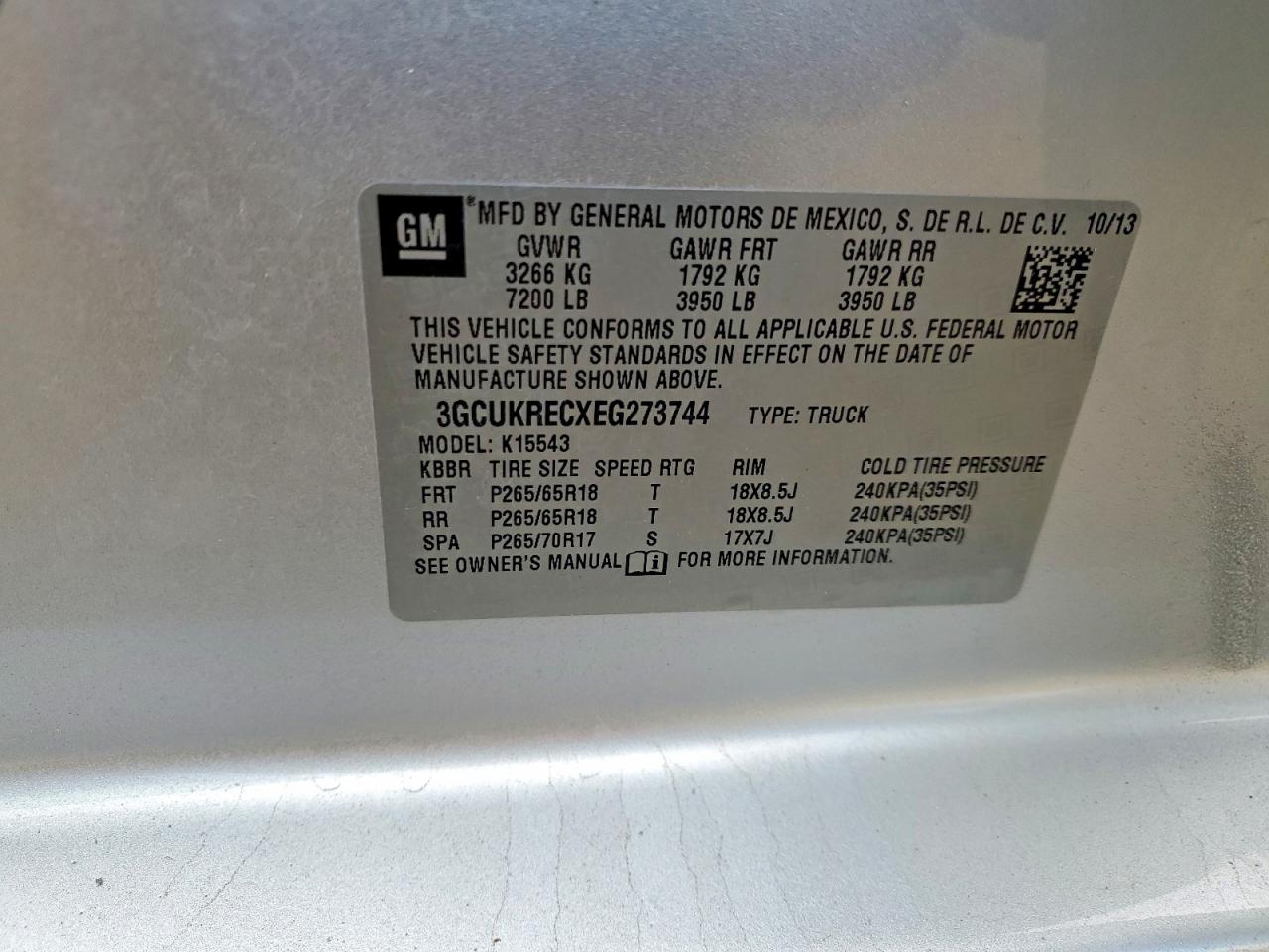 2014 CHEVROLET SILVERADO K1500 LT photo 12