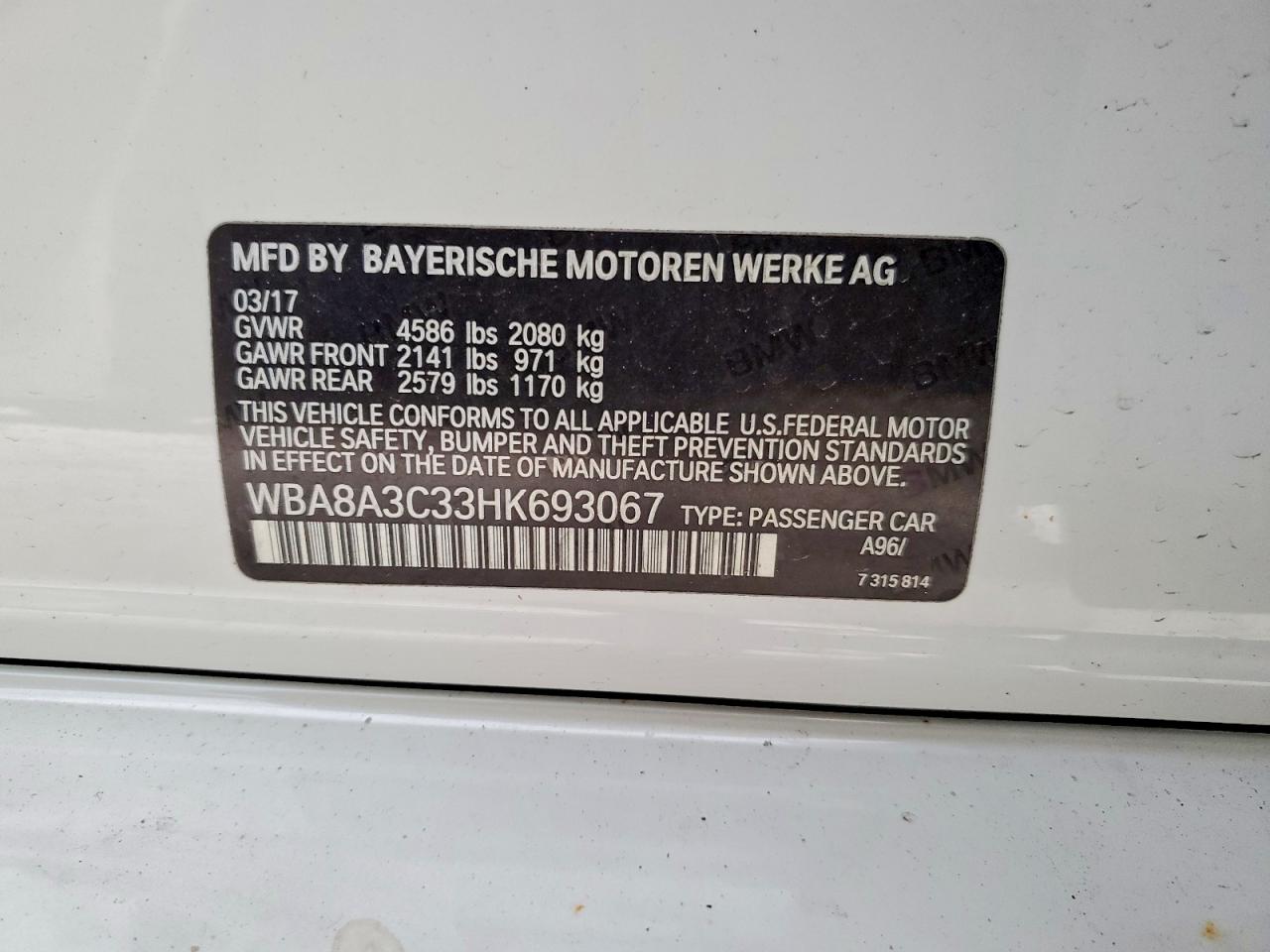2017 BMW 320 XI photo 23