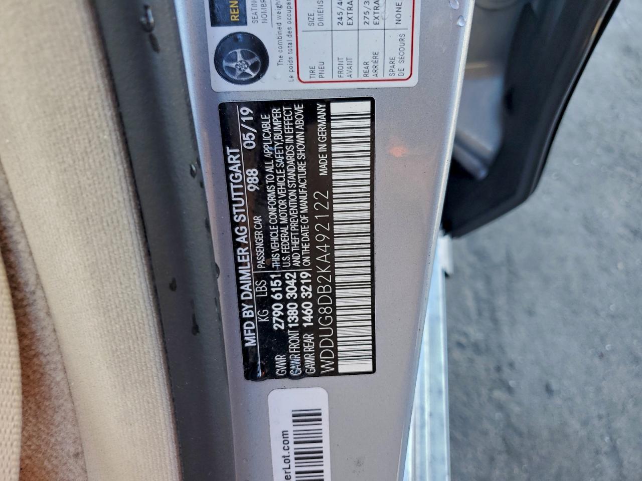 2019 MERCEDES-BENZ S 560 photo 34