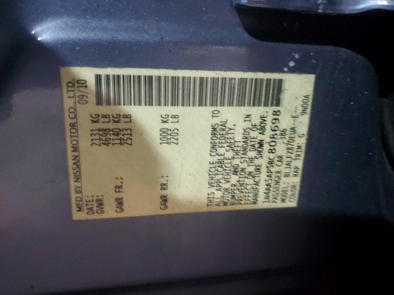 2011 NISSAN MAXIMA 3.5 S photo 25