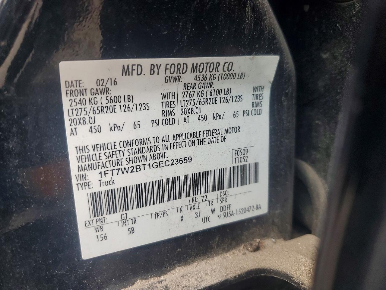 2016 FORD F250 SUPER DUTY photo 12