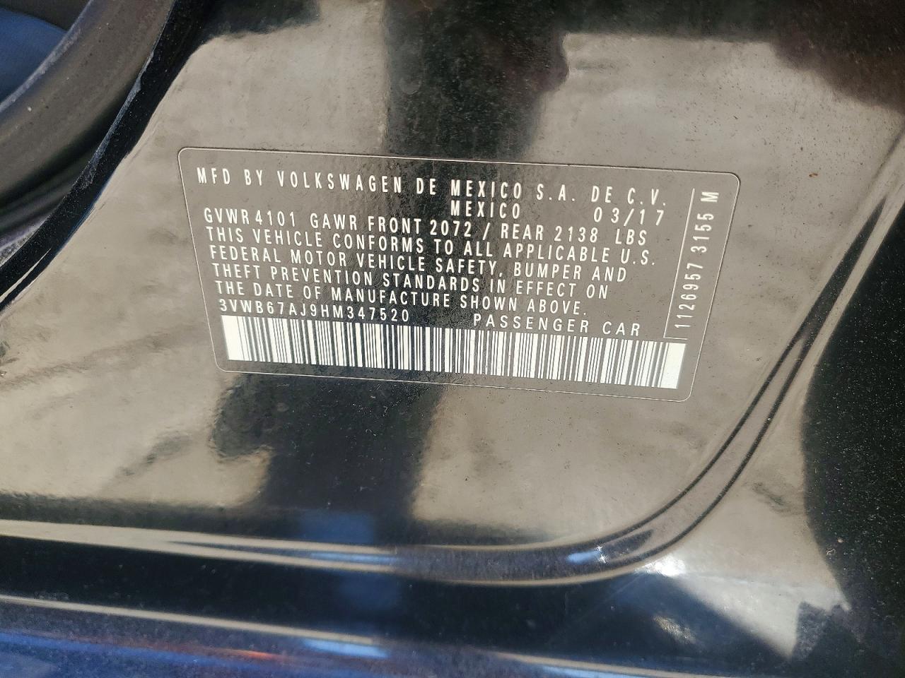 2017 VOLKSWAGEN JETTA SE photo 13