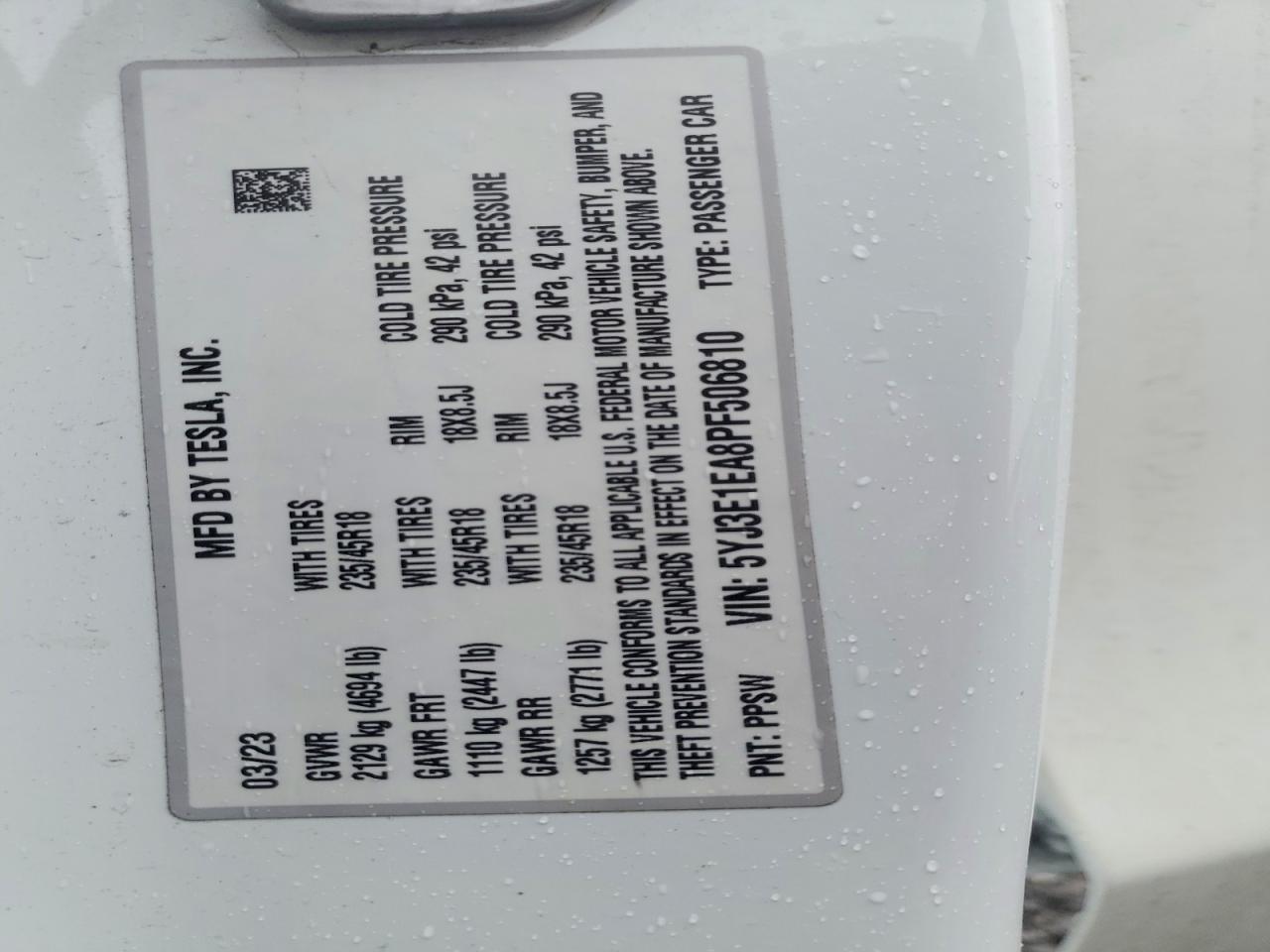 2023 TESLA MODEL 3 photo 13