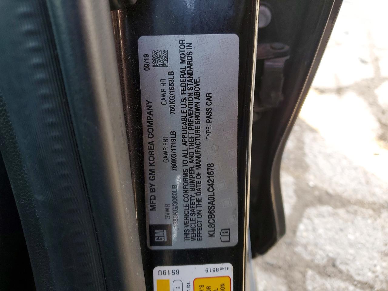 2020 CHEVROLET SPARK LS photo 12